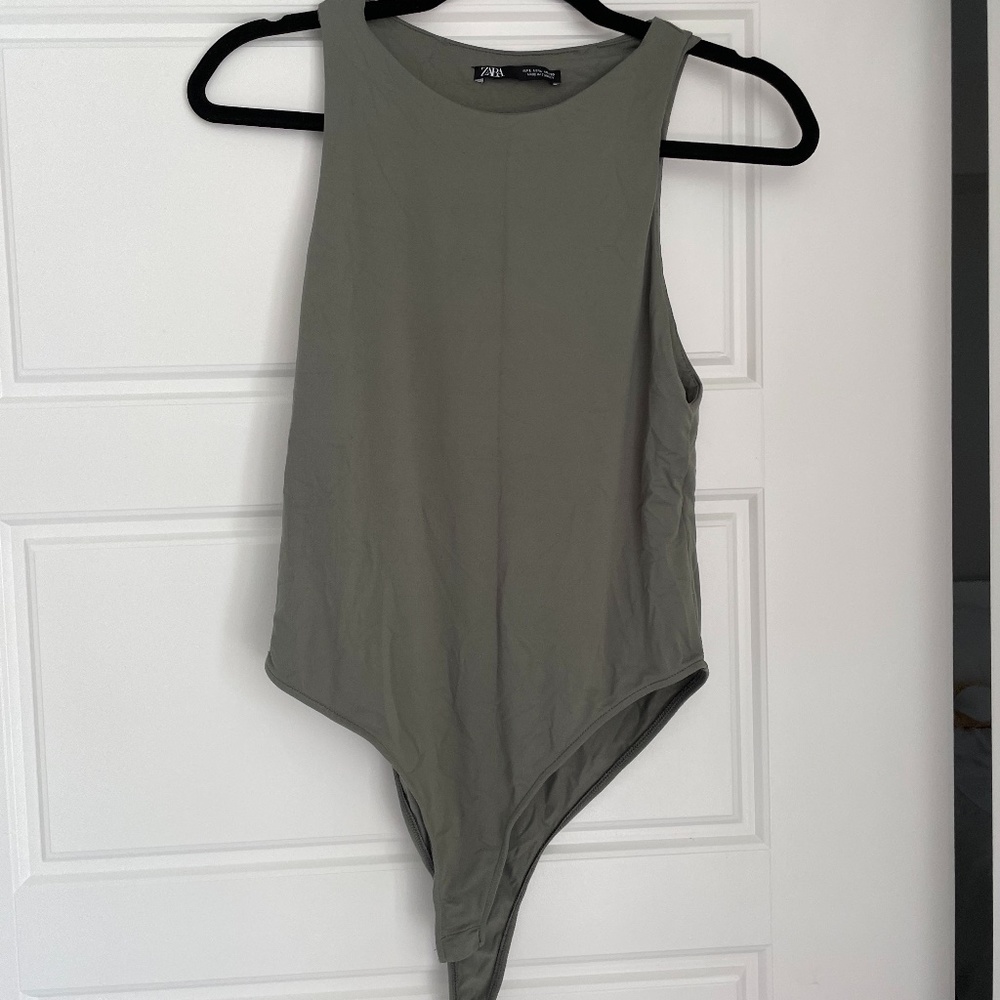 Zara Olive Green Body Suit